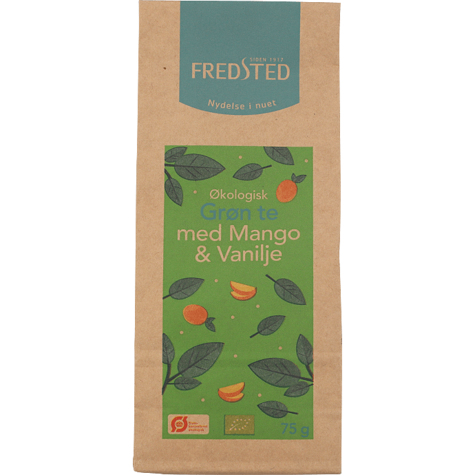 Grøn te m. mango- og vaniljesmag øko