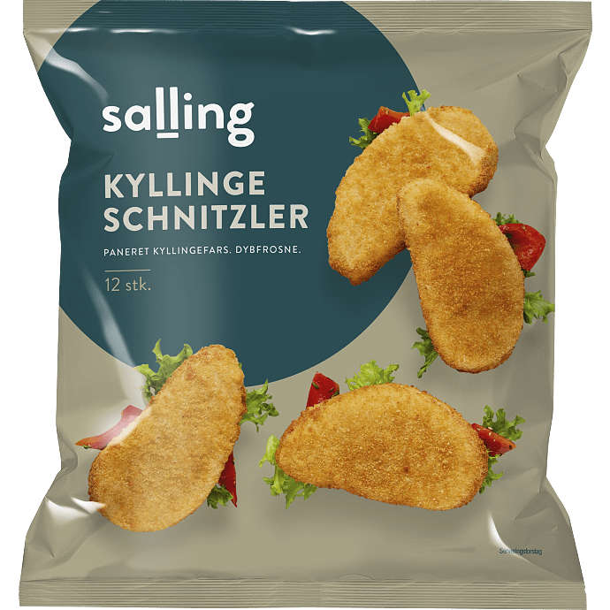 Panerede kyllingeschnitzler