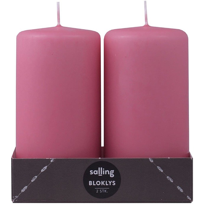 Salling bloklys 5x10 cm 2-pak - gammelrosa
