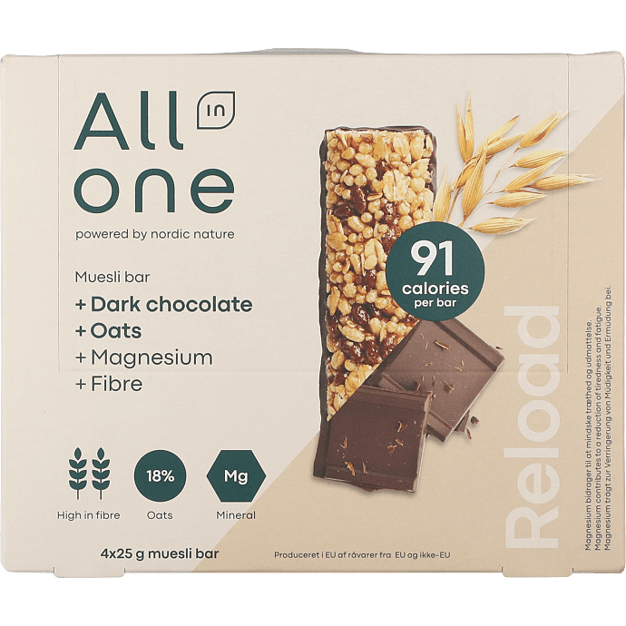 Müslibar m. mørk chokolade