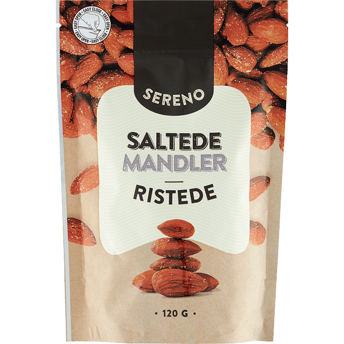Ristede og saltede mandler