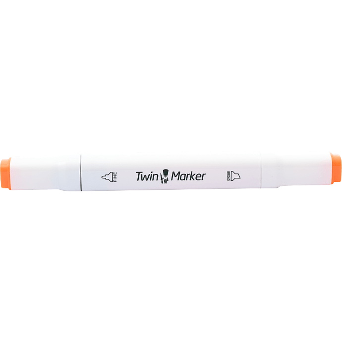 Danpen twin marker orange farve 23