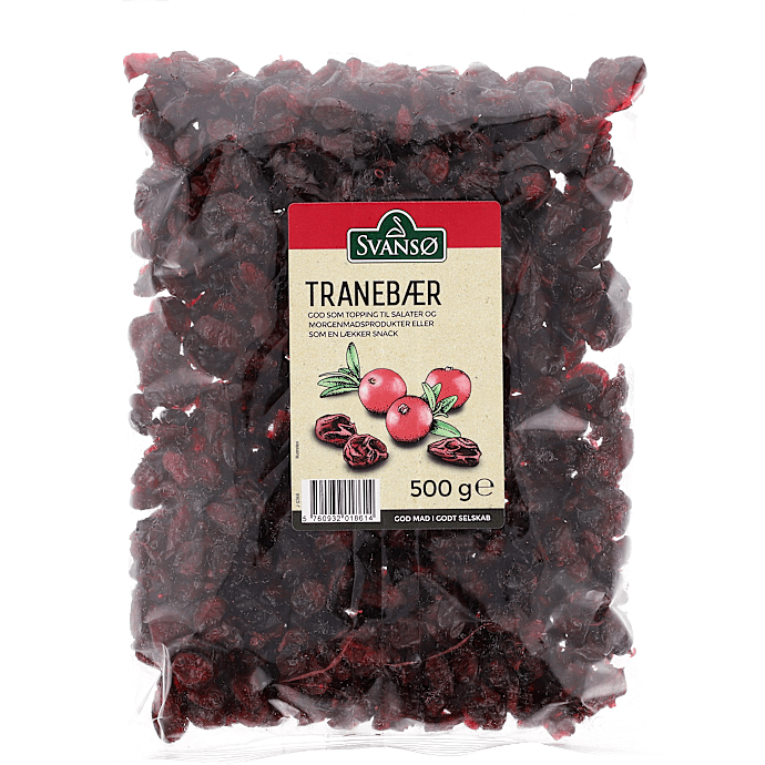 Tørrede tranebær