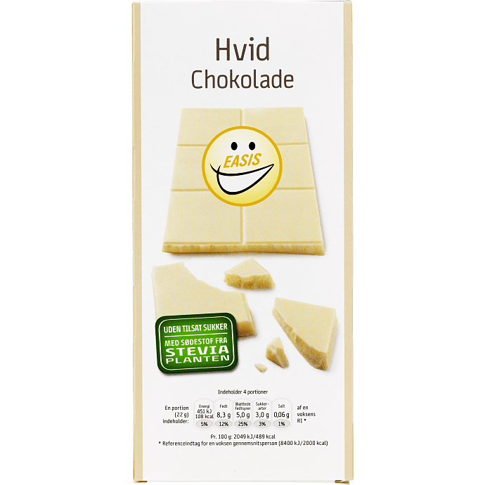 Hvid chokolade u. tilsat sukker