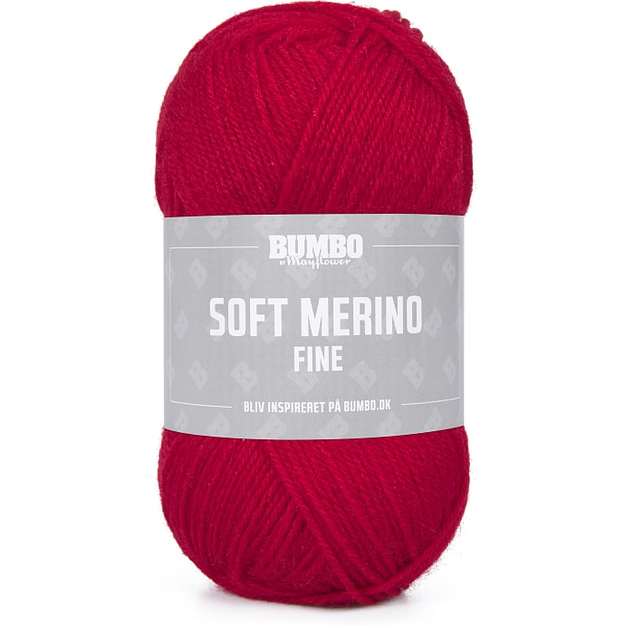 BUMBO Soft Merino Fine Uldgarn - Rød 1134