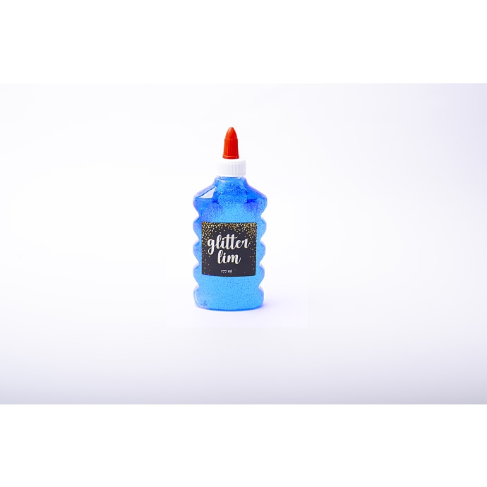 Glitter lim - 177ml blå laser