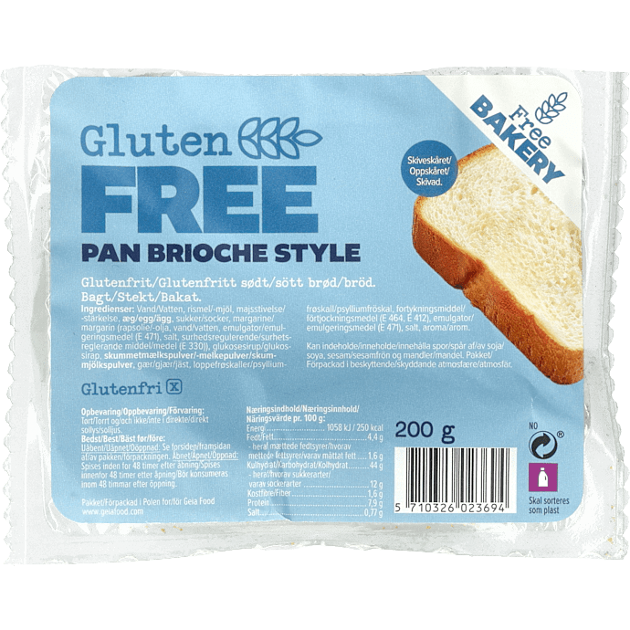 Brioche sandwichbrød glutenfri