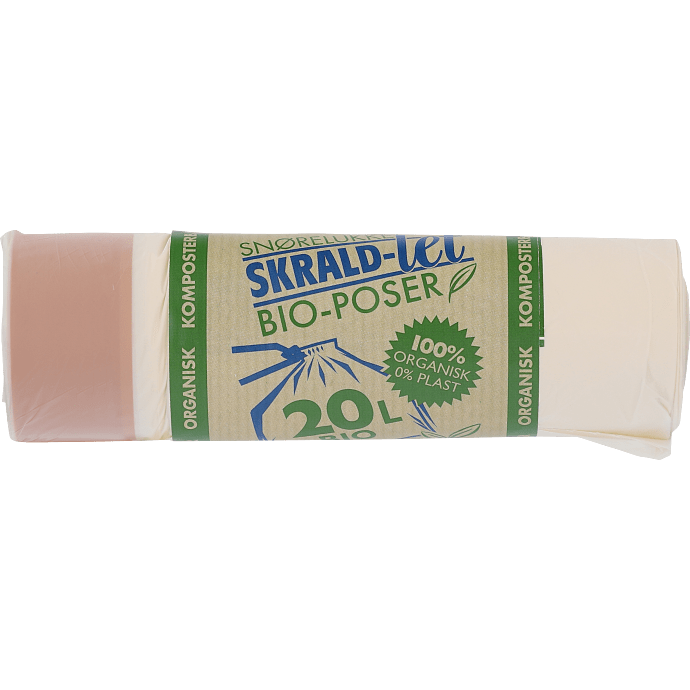 Bio-affaldsposer m. snøreluk 20 L