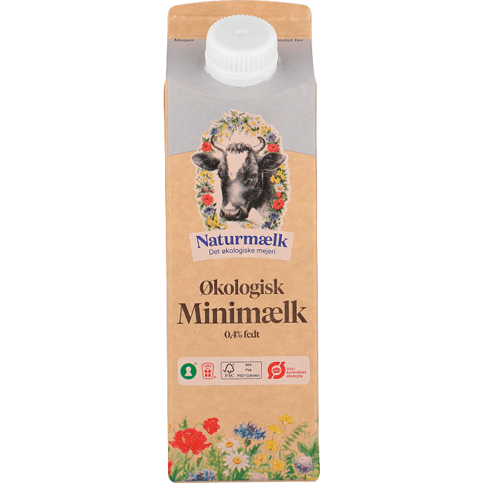 Minimælk 0,4% fedt øko