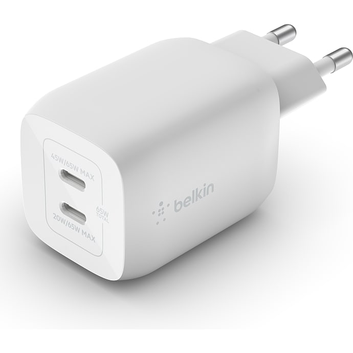 Belkin Dual USB-C oplader 65 W