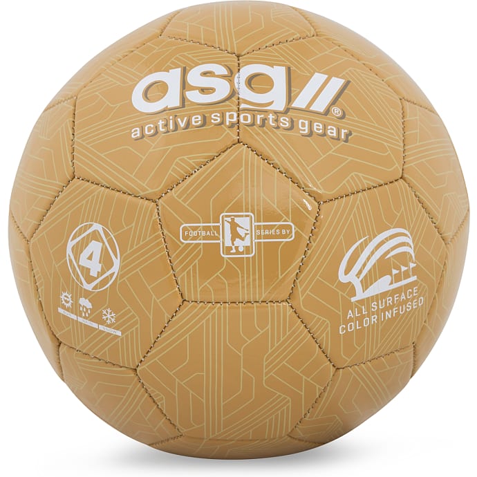 ASG fodbold str. 4 -  guldfarvet