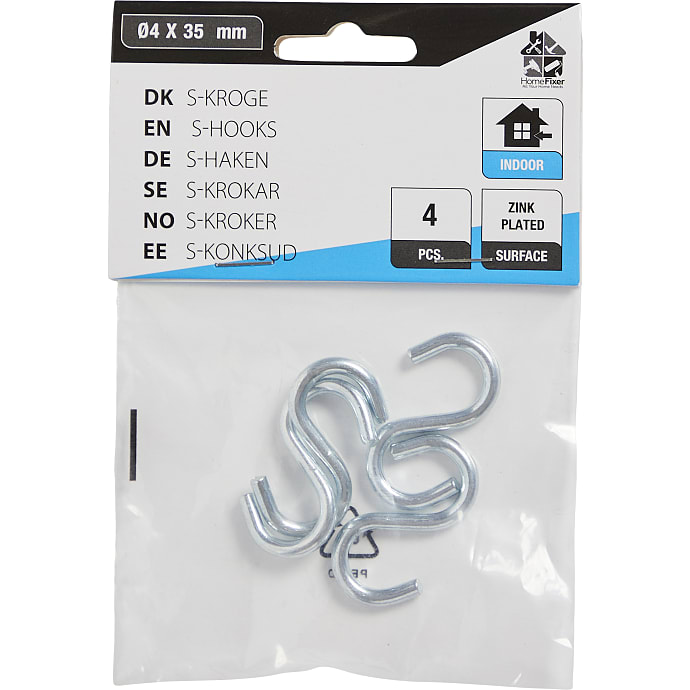 HomeFixer s-krog 4x35 mm 4 stk