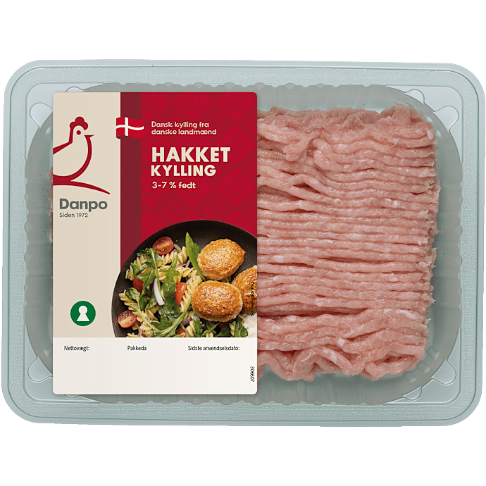 Hakket kyllingekød 3-7% fedt