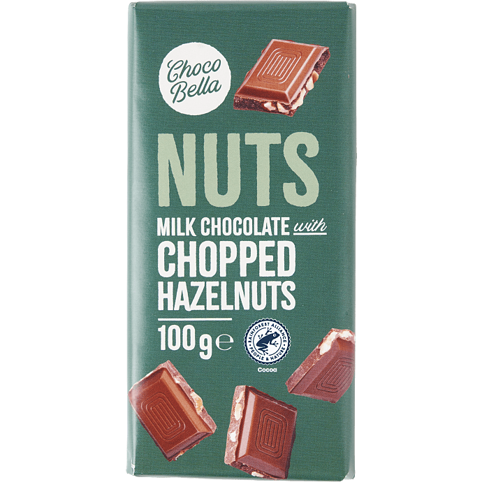 Mælkechokolade m. nødder