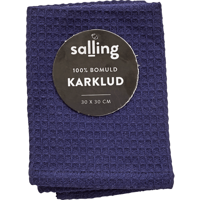 Salling karklud - mørkeblå