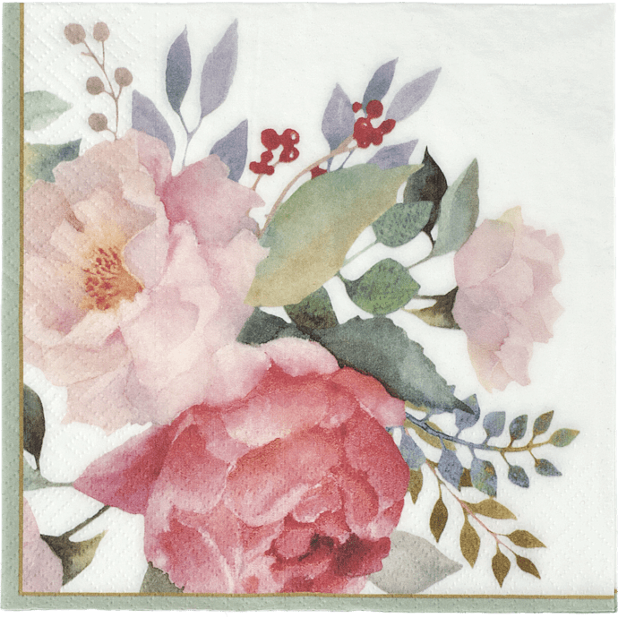 Servietter 33x33cm m. motiv