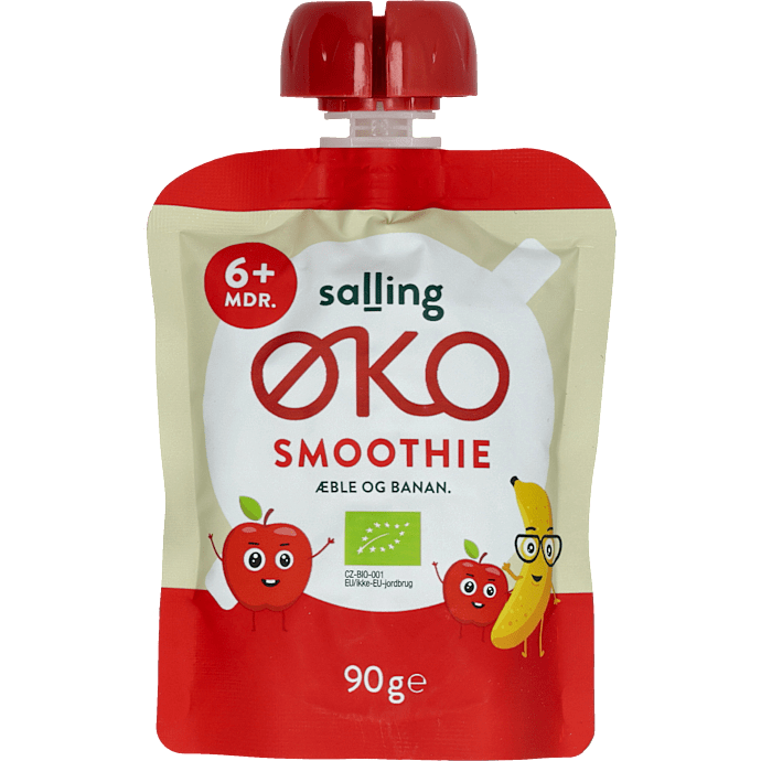 Frugtmos m. æble og banan fra 6 mdr. øko
