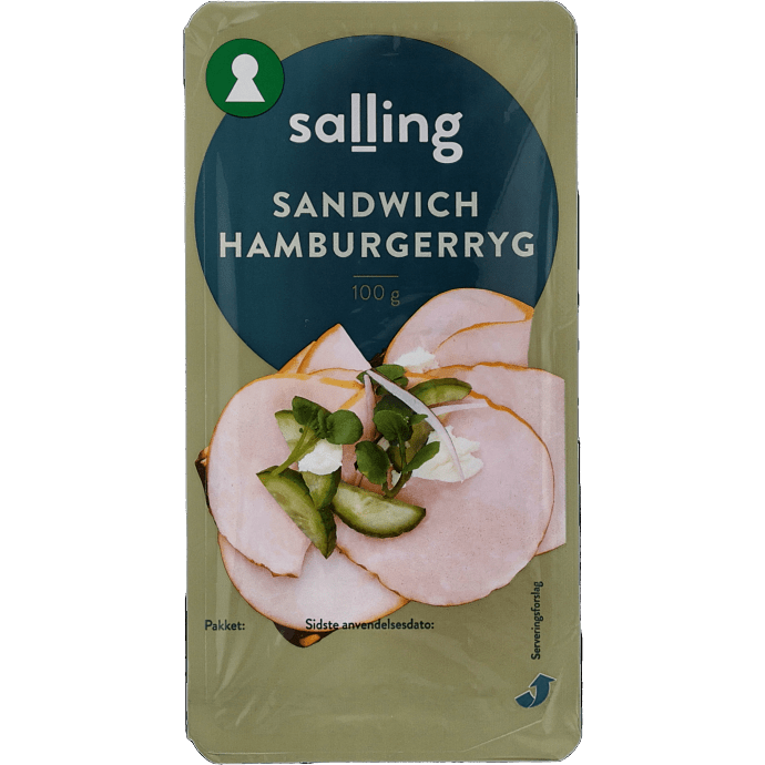 Sandwich hamburgerryg i skiver