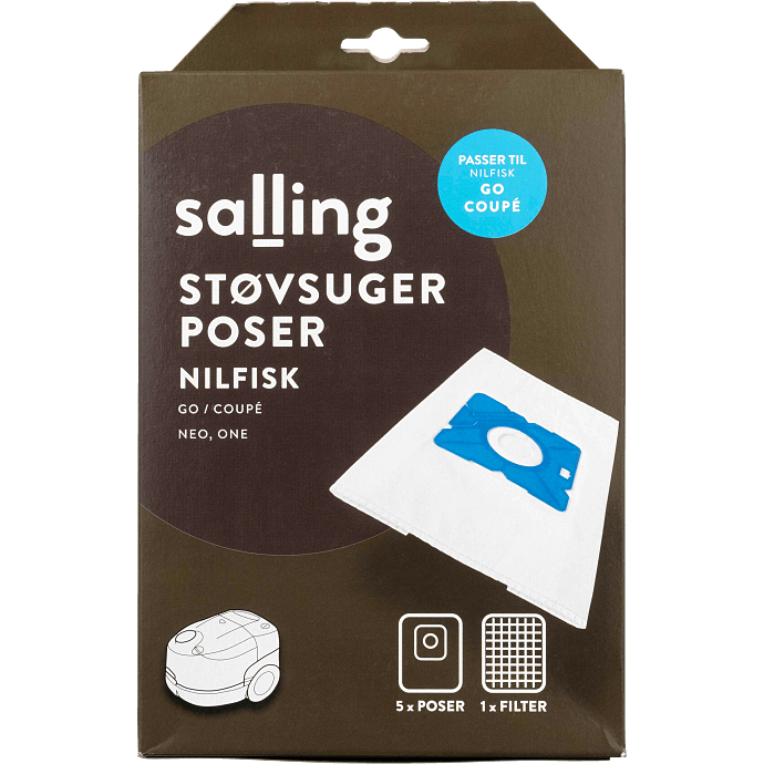 Salling støvsugerposer 5-pak til Nilfisk