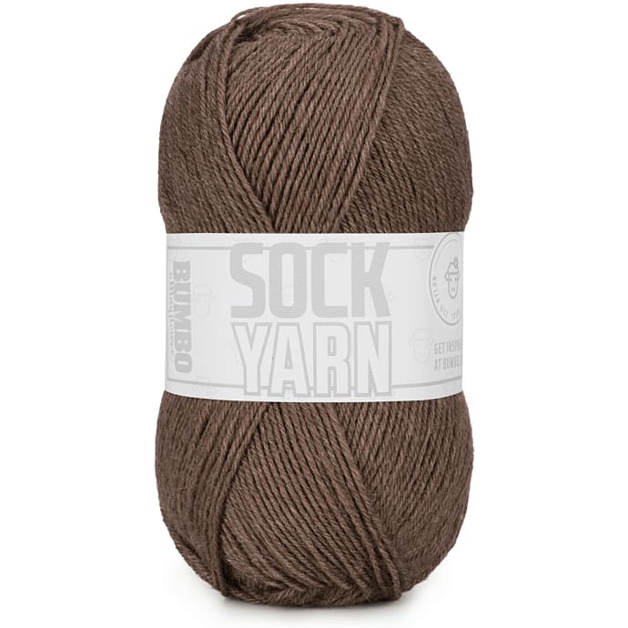 BUMBO Uldblanding Strømpegarn - Brun 131