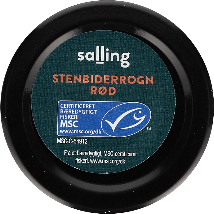 Røde stenbidderrogn