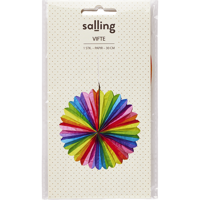Salling vifte Ø: 30 cm - multifarvet