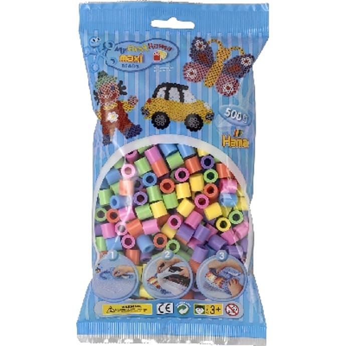 Hama maxi perler 500 stk. - pastel