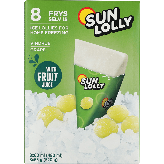 Frys-selv-is m. vindruesmag