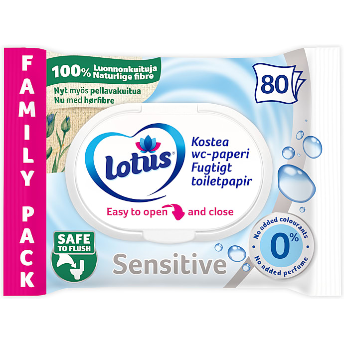 Fugtigt toiletpapir sensitiv