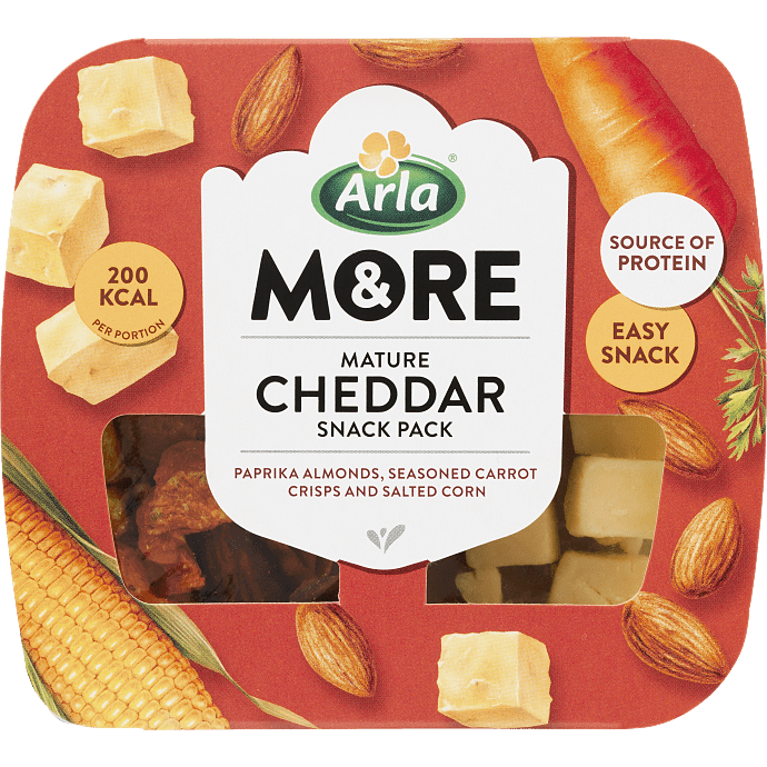 Snack pack m. lagret cheddar og gulerod
