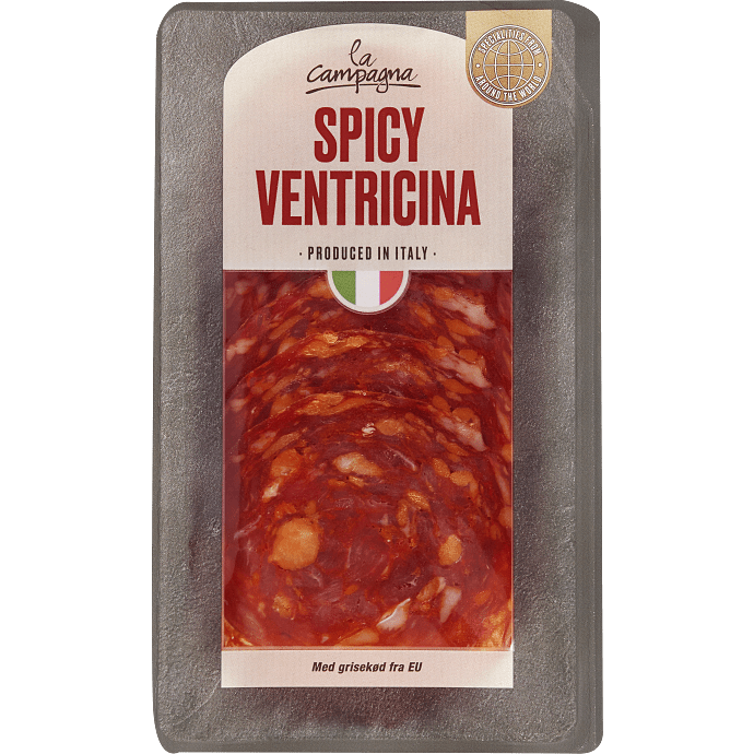 Ventricina i skiver