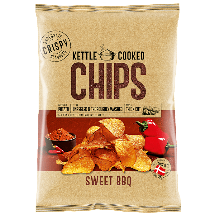 Chips m. sød barbecue