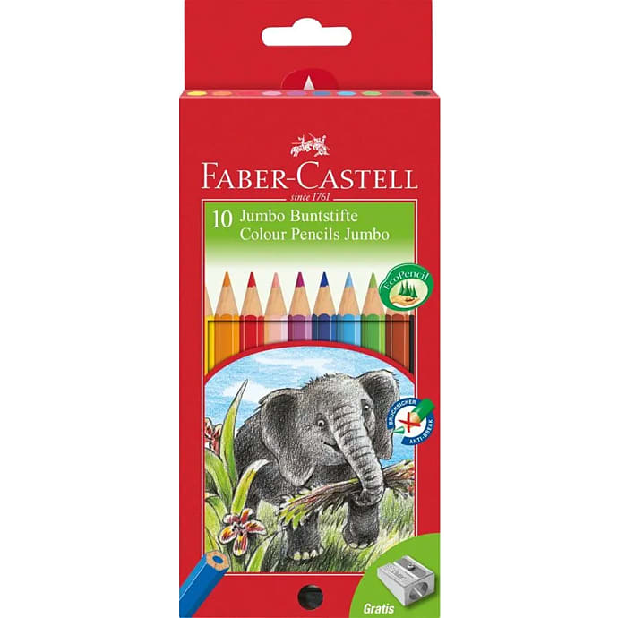 Faber-Castell jumbo farveblyant 10-pak