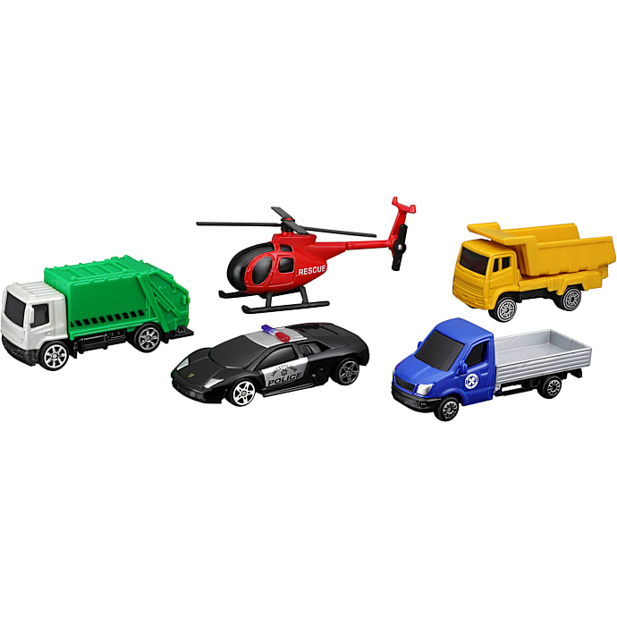 Car Mania Diecast legetøjsbiler 5-pak - flere varianter - assorteret