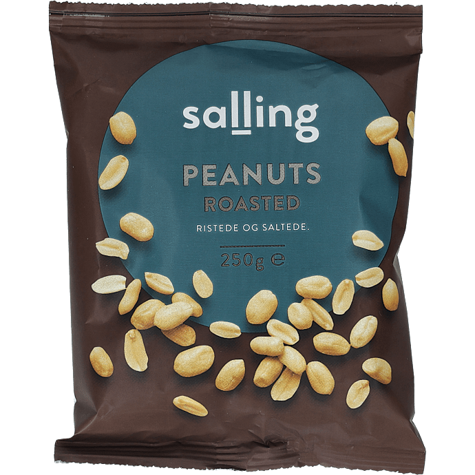 Ristede peanuts m. salt