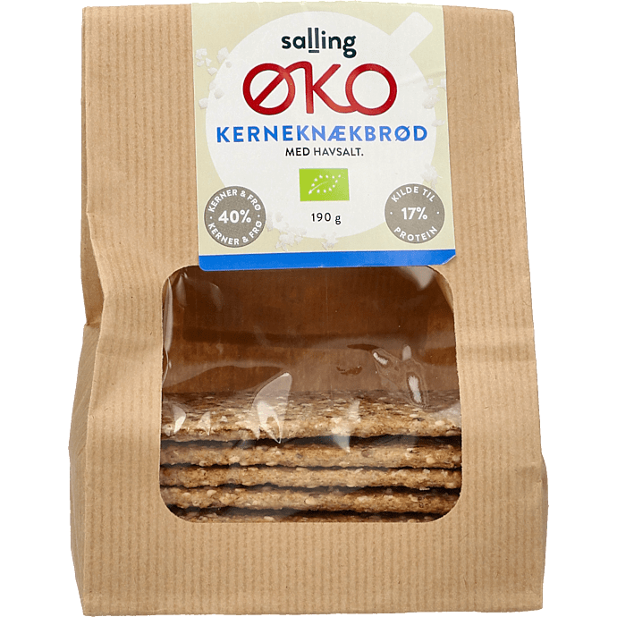 Kerneknækbrød m. havsalt øko