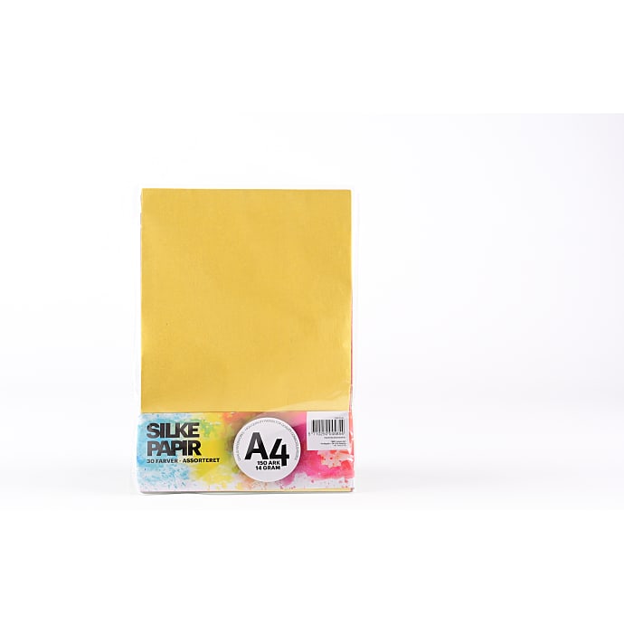 Silkepapir A4 150 ark - 30 farver
