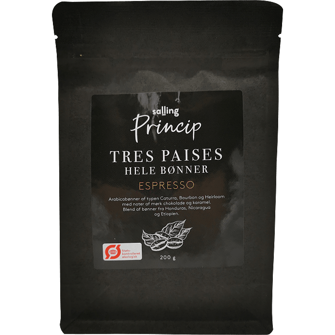 Tres Paises Espresso hele bønner øko