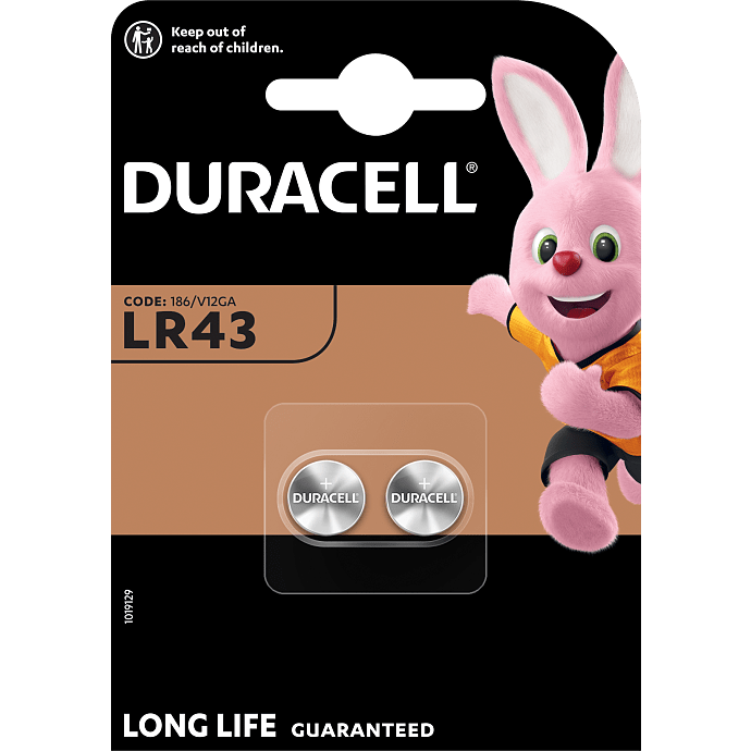 Duracell LR43 batterier 2-pak