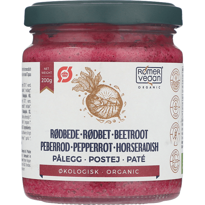 Smørepålæg m. rødbede og peberrod vegansk øko