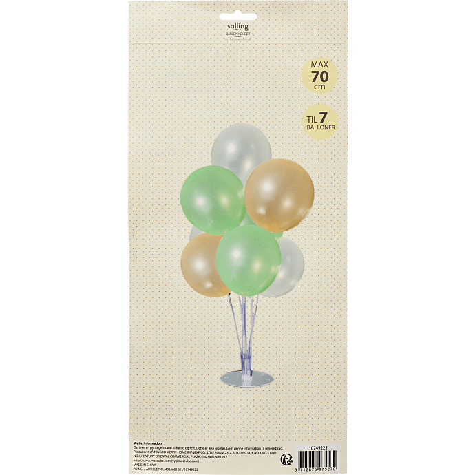 Salling ballonholder H: 70 cm - hvid