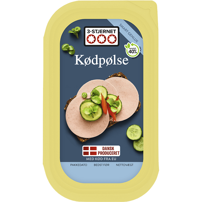 Kødpølse i skiver
