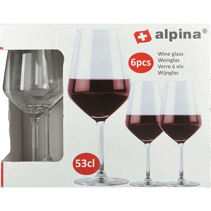 Alpina rødvinsglas 6-pak