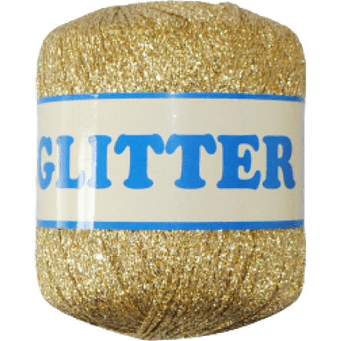 Lurex Glitter garn 25g 160m - Guld 12