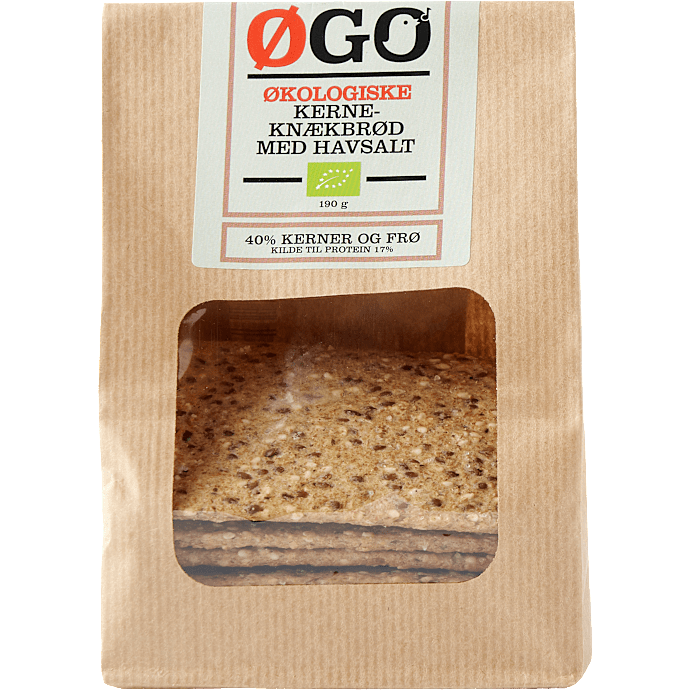 Kerneknækbrød m. havsalt øko