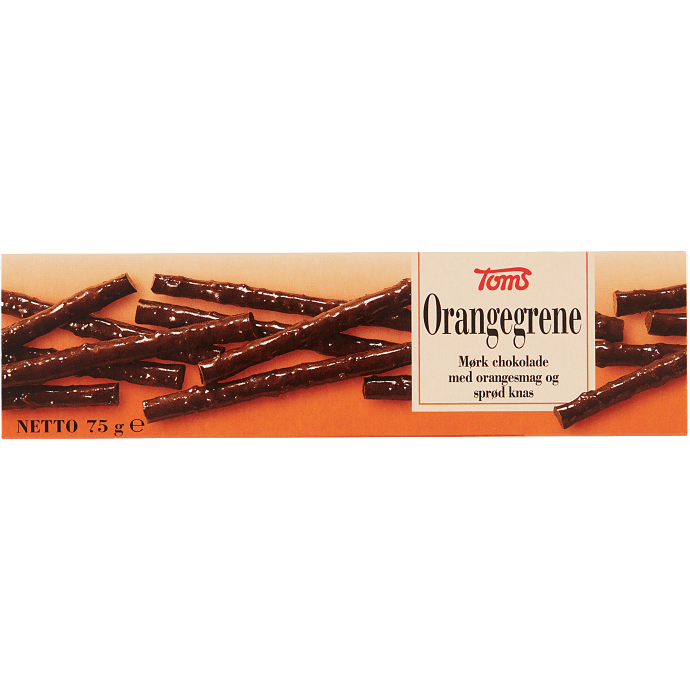 Mørk chokolade m. appelsinsmag og knas