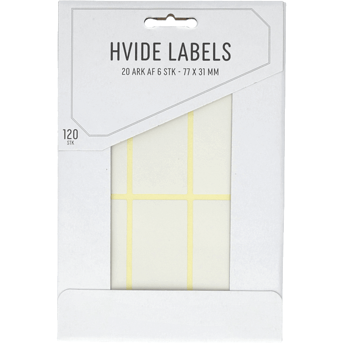 Labels - hvide