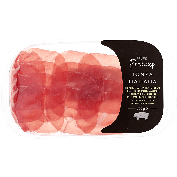 Saltet og tørret italiensk Lonza i skiver