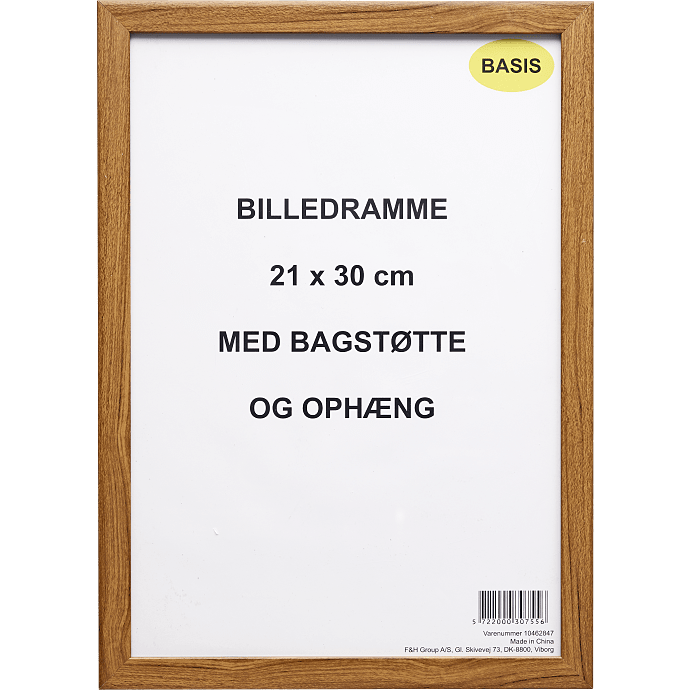 Ramme i egetræslook - 21x30 cm
