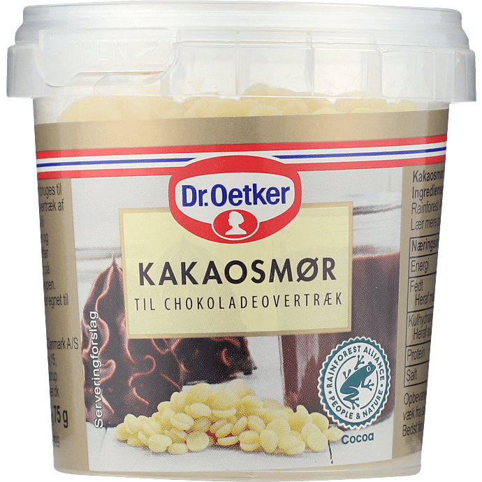 Kakaosmør til chokoladeovertræk
